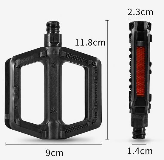 plastic platform pedals