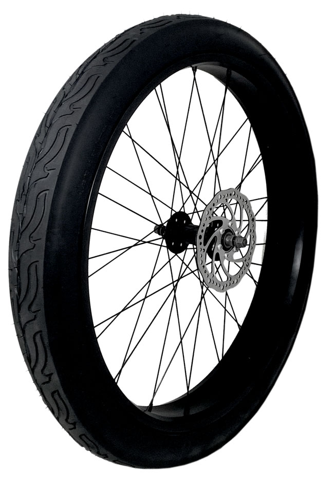 Black Alloy 26" x 3" Chopper Cruiser Bike WHEELS Fat Bicycle Whitewall Tires Rim 