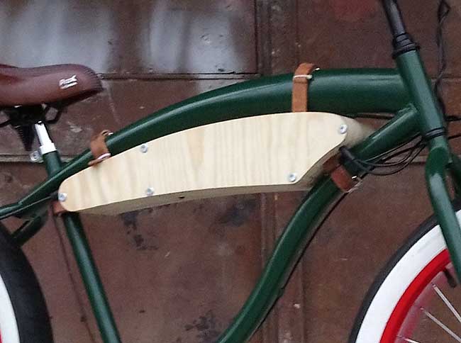Wooden Tank E Bike Battery Box For Fatcruiser Frame